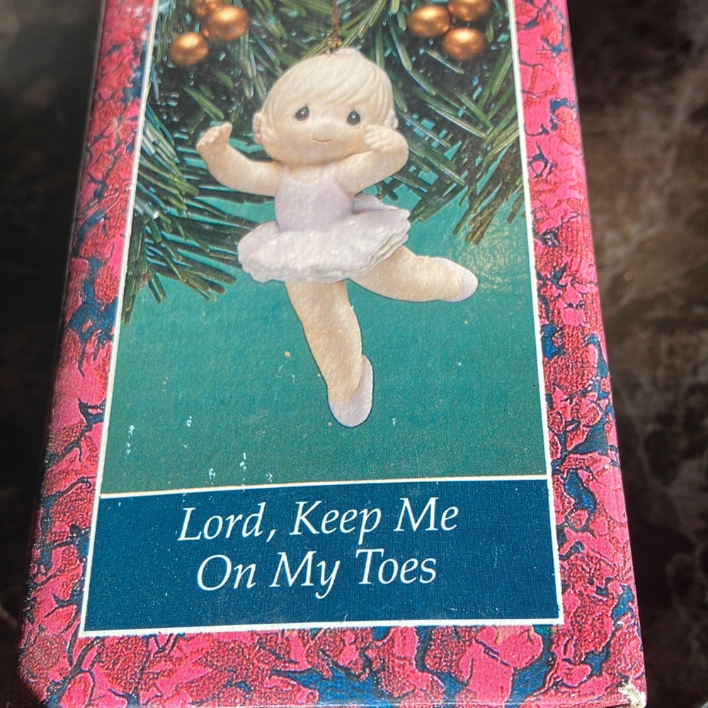 Lord keep me on my toes ballerina ornament